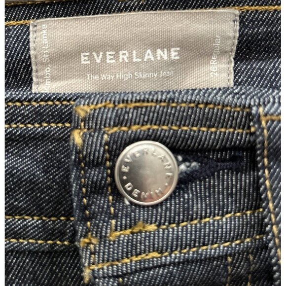 EVERLANE The Way High Skinny Jean Clean Front Hi-Rise Size 26 Regular High-Rise - Picture 3 of 4